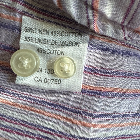 Men’s Hickey Freeman Linen Short Sleeve - Picture 3 of 5